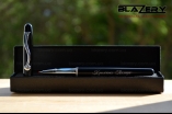 Ручка с гравировкой Black droplet -360-